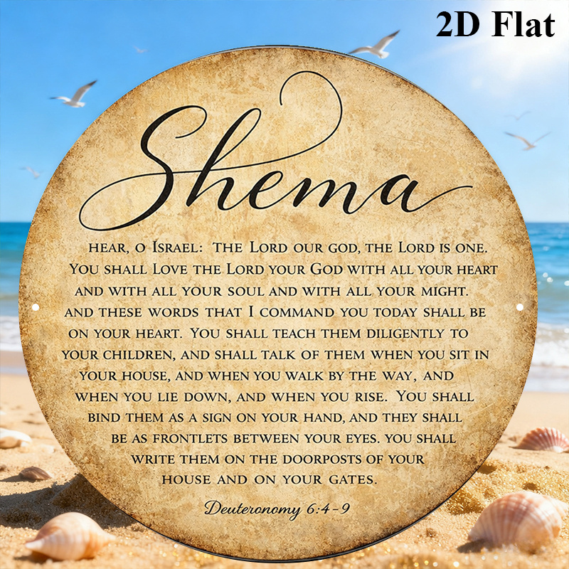 Art & Craft Valley - CIFBUY Vintage Judaica Scripture Aluminum Wall
