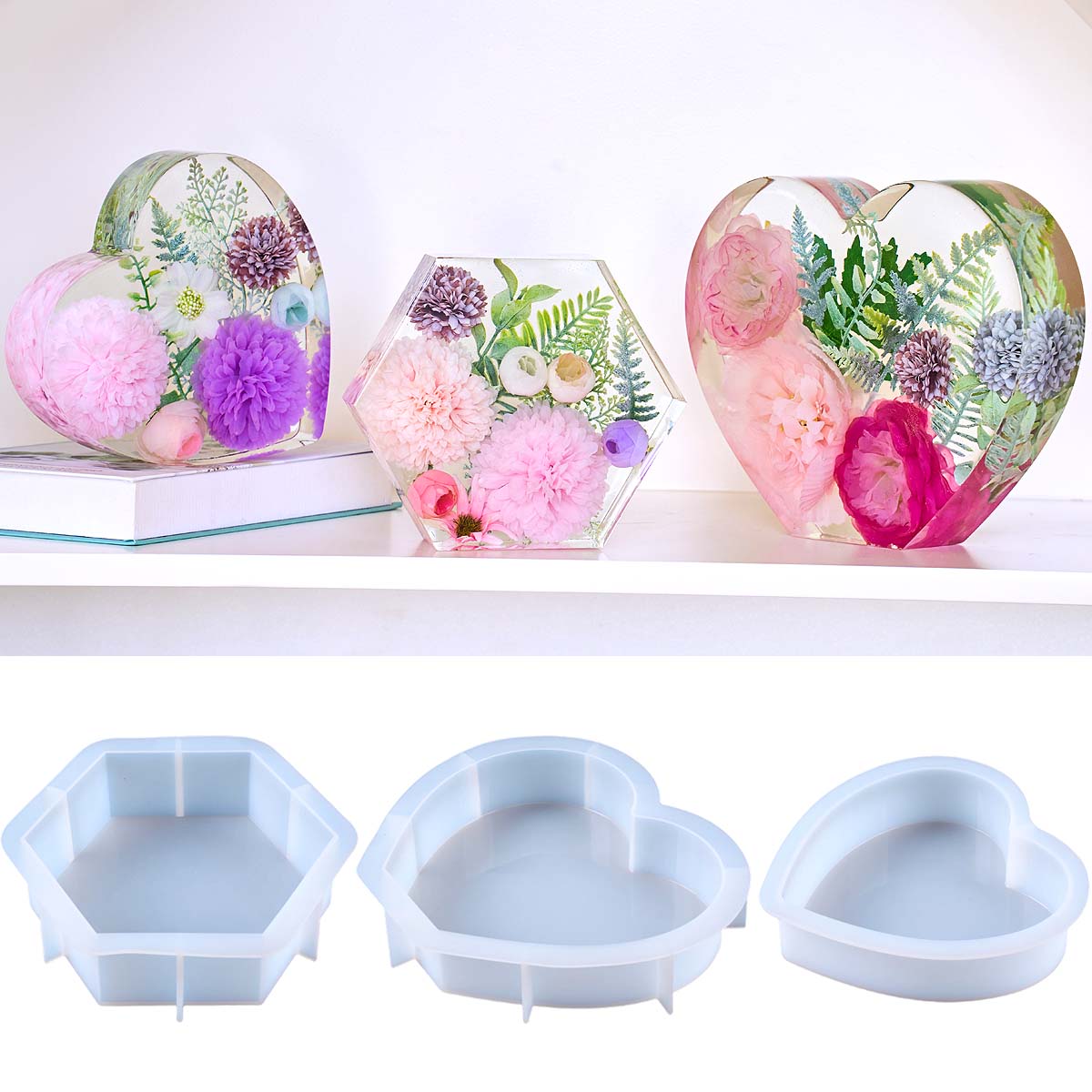 Resin Casting Mold - Large Love Silicone Mold DIY Heart