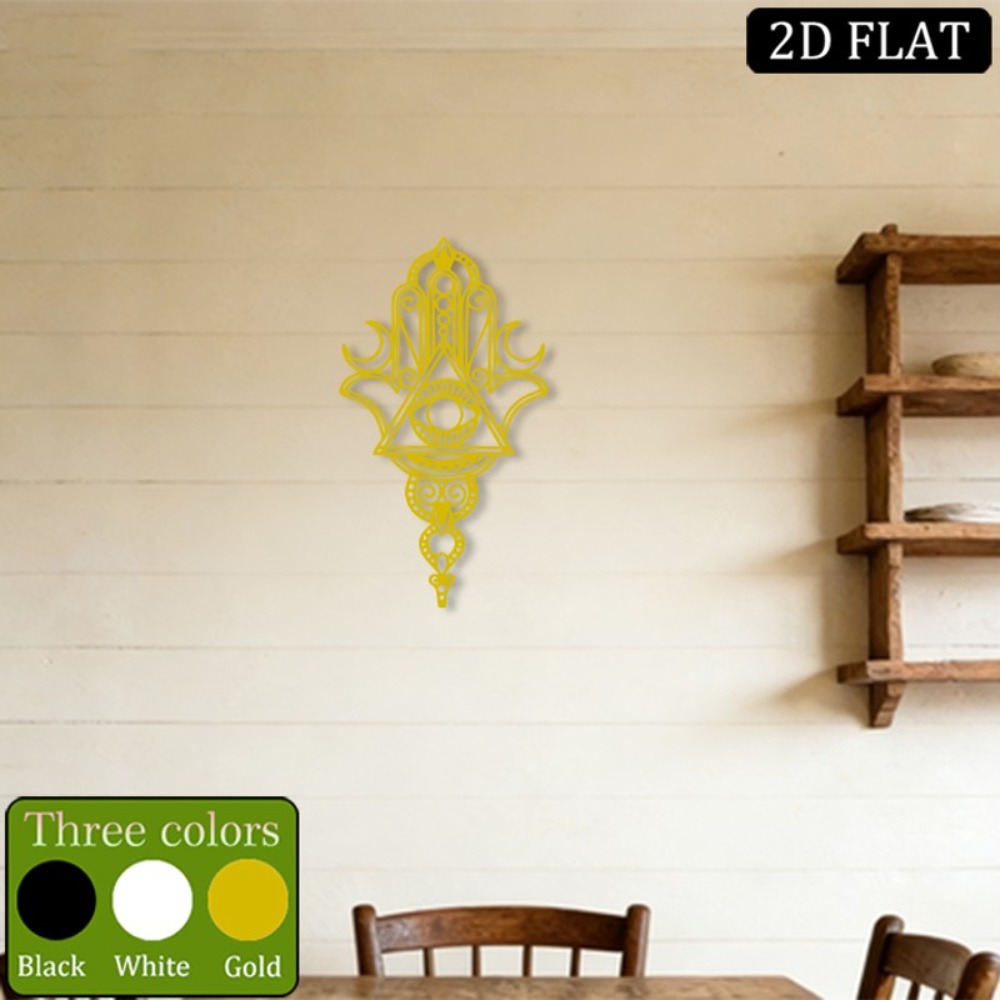 Art & Craft Hari Raya - CIFBUY Metal Wall Art Hamsa Evil