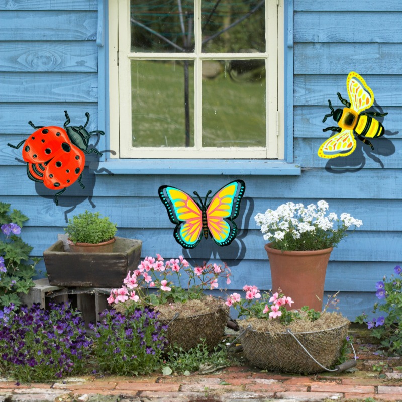 Art Craft Ladybug - 3PCS Butterfly Iron Crafts Home Decor