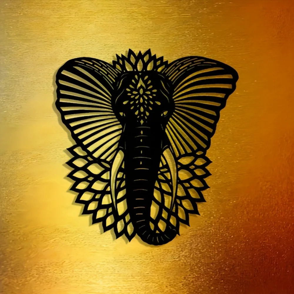 Art Craft Elephant - CIFBUY Metal Wall Art Elephant Nose