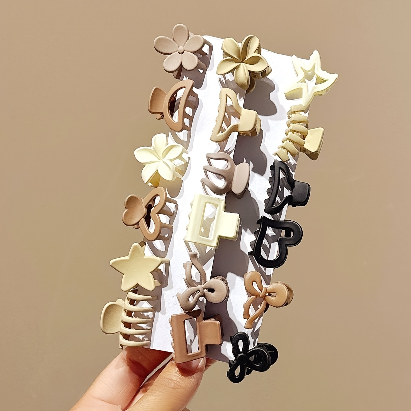 Art Craft Girl - 10/20/30pcs Coffee Color Mini Hair Clips