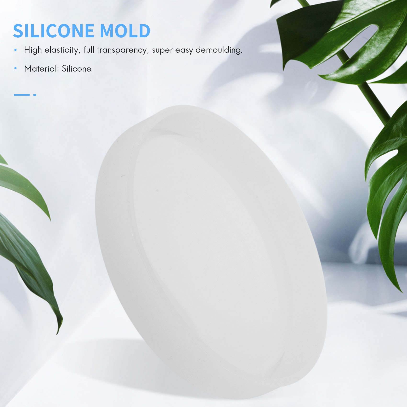 Resin Casting Mold - ABQR 4 Pack Big Diy Round
