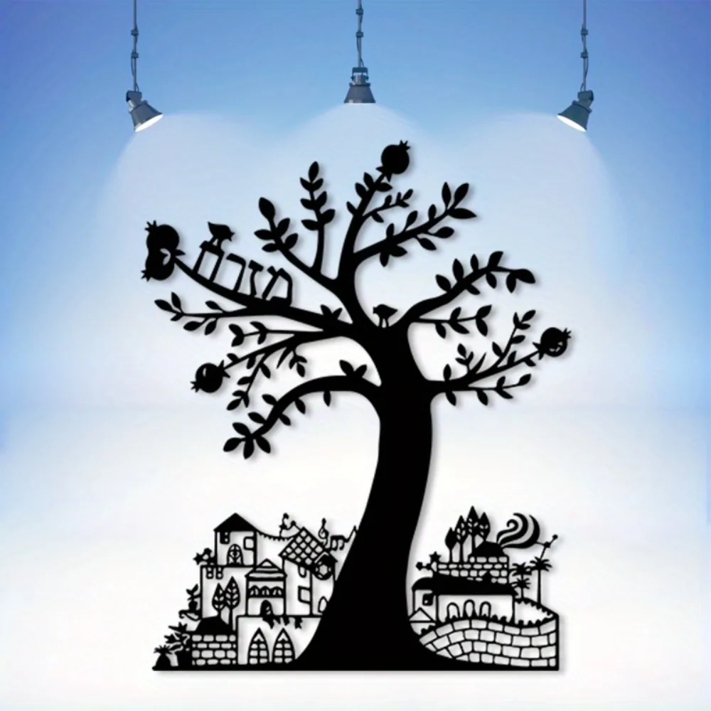 Art Craft And - CIFBUY Metal Wall Art Pomegranate Tree