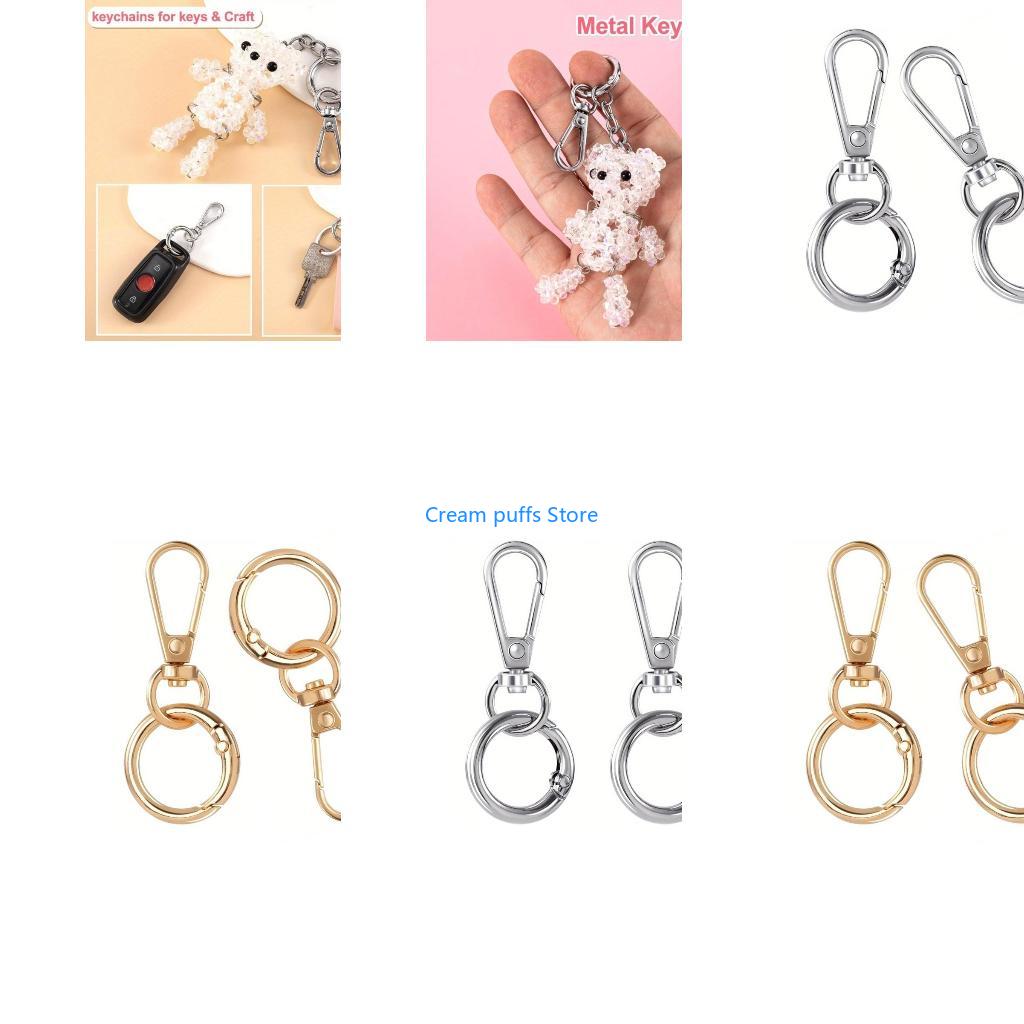 Art Craft Description - 50LE Metal Swivels Hook and Rings,Lobster