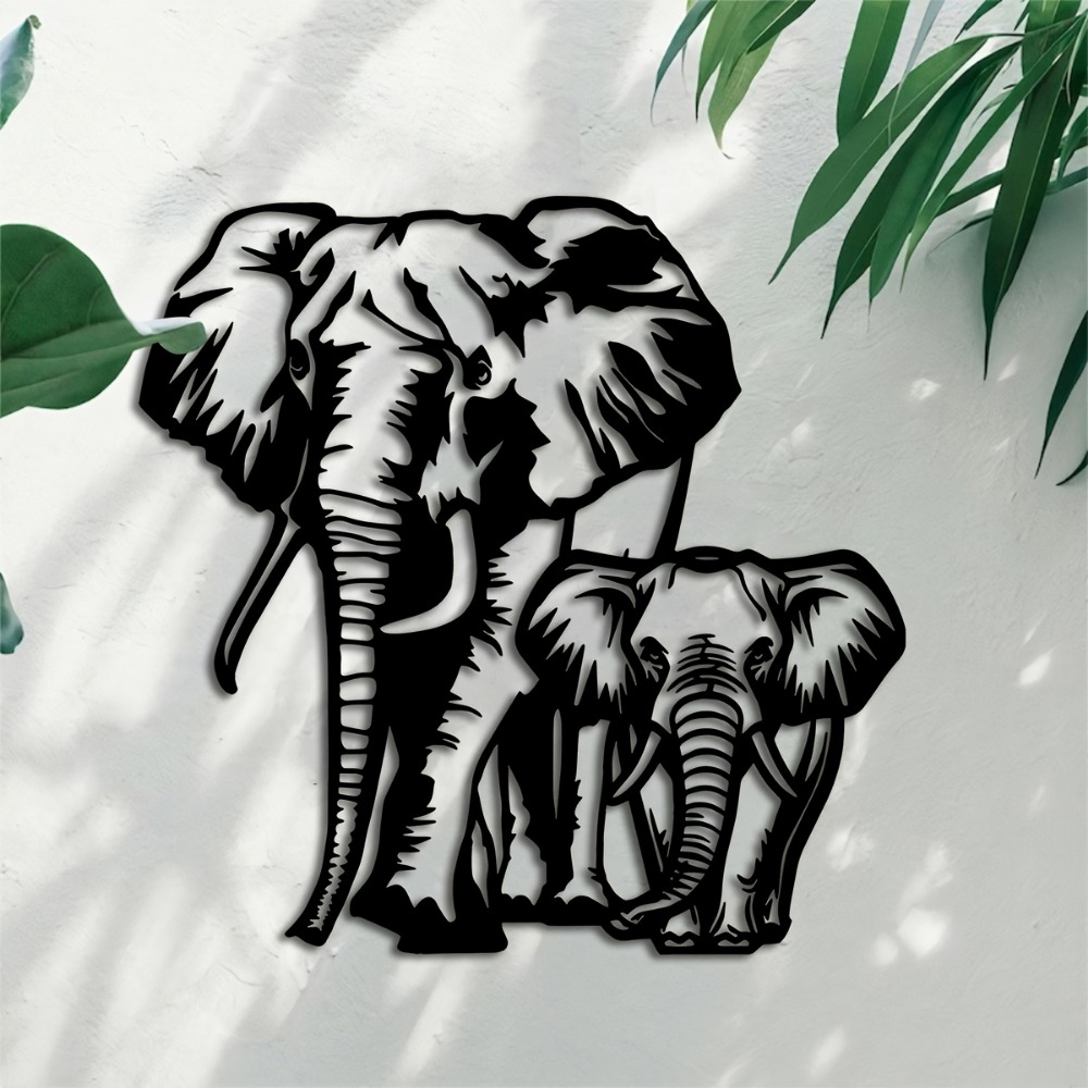 Art Craft Elephant - CIFBUY Metal Elephant Wall Art Iron