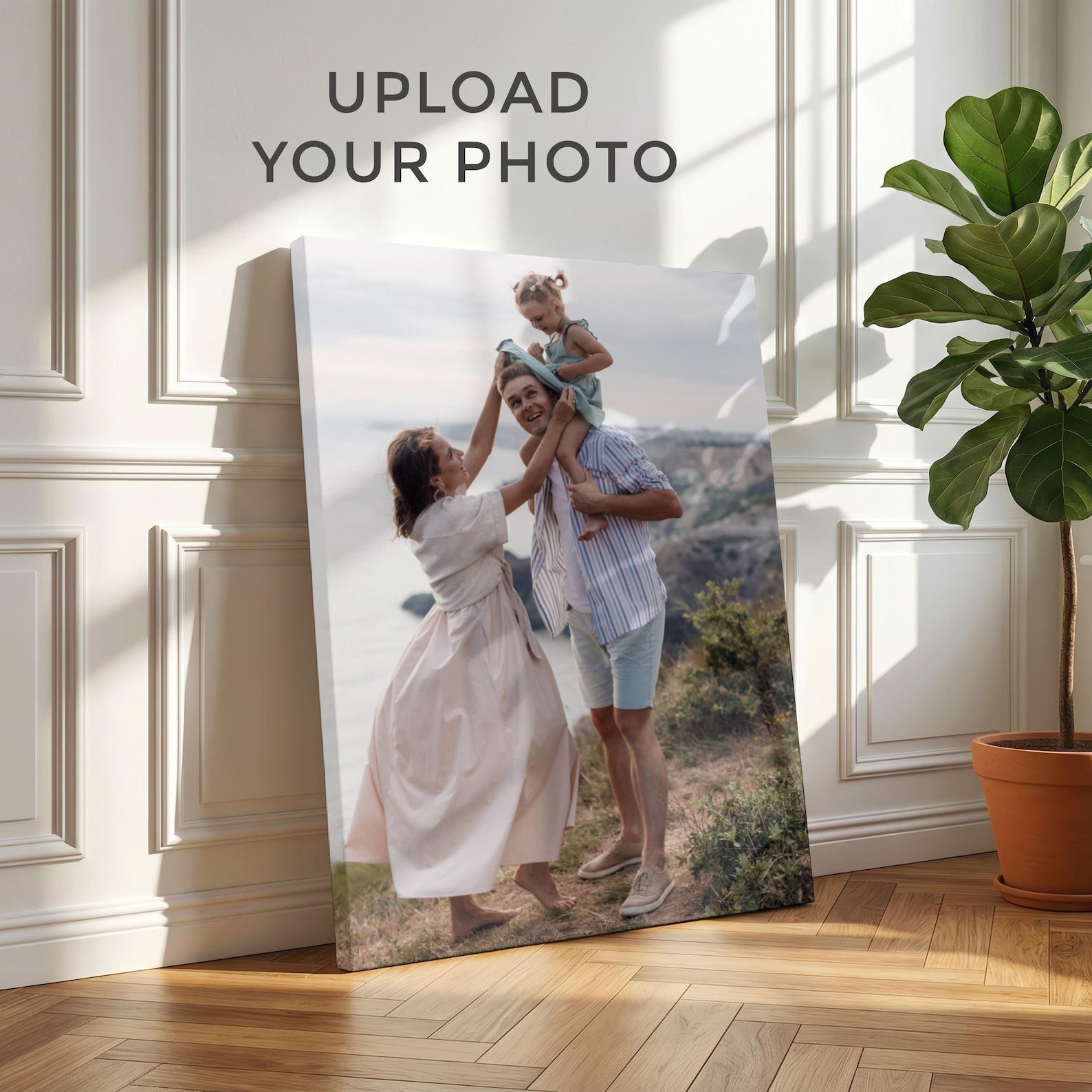 Art Craft Christmas - Personalized Photo Canvas, Custom Family Wall