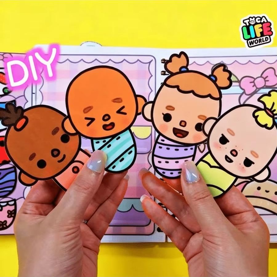 Art Craft 2 Year Olds - 3D Baby Room Sticker Quiet Book