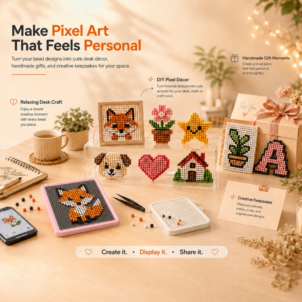 Art Craft Market - LED Smart Fuse Bead Pegboard, App