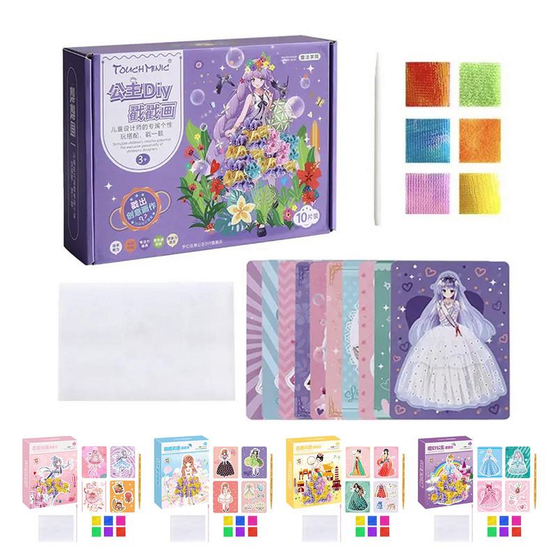 Art Craft Activities For Preschoolers - Kids Table Game Pokes Drawing Art