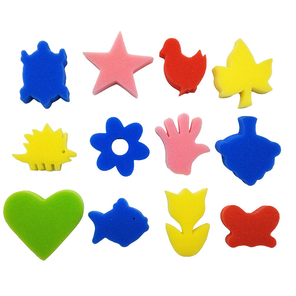 Art Craft Activities For Preschoolers - 25Pcs Animal Sponge Stamps for Kids