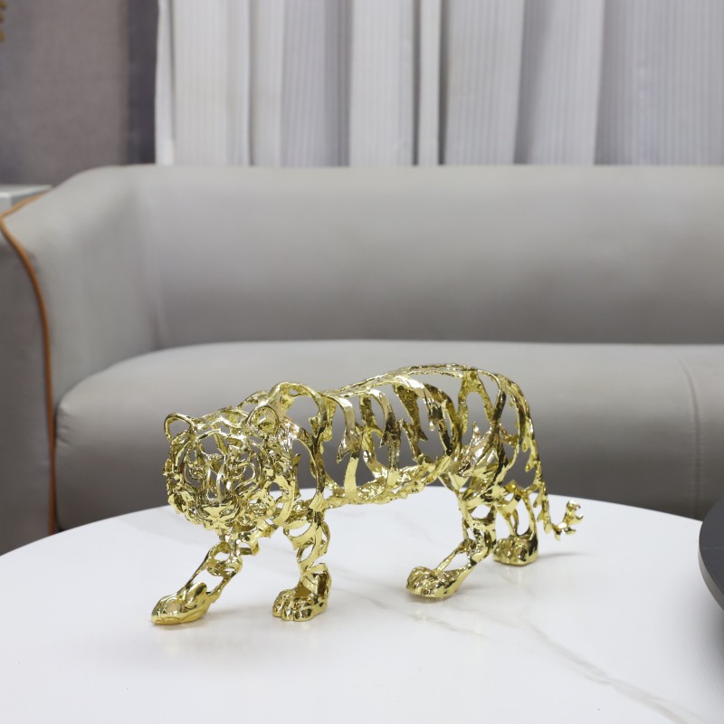 Art Craft Elephant - Metal Crafts Artificial Animal Sculpture Golden