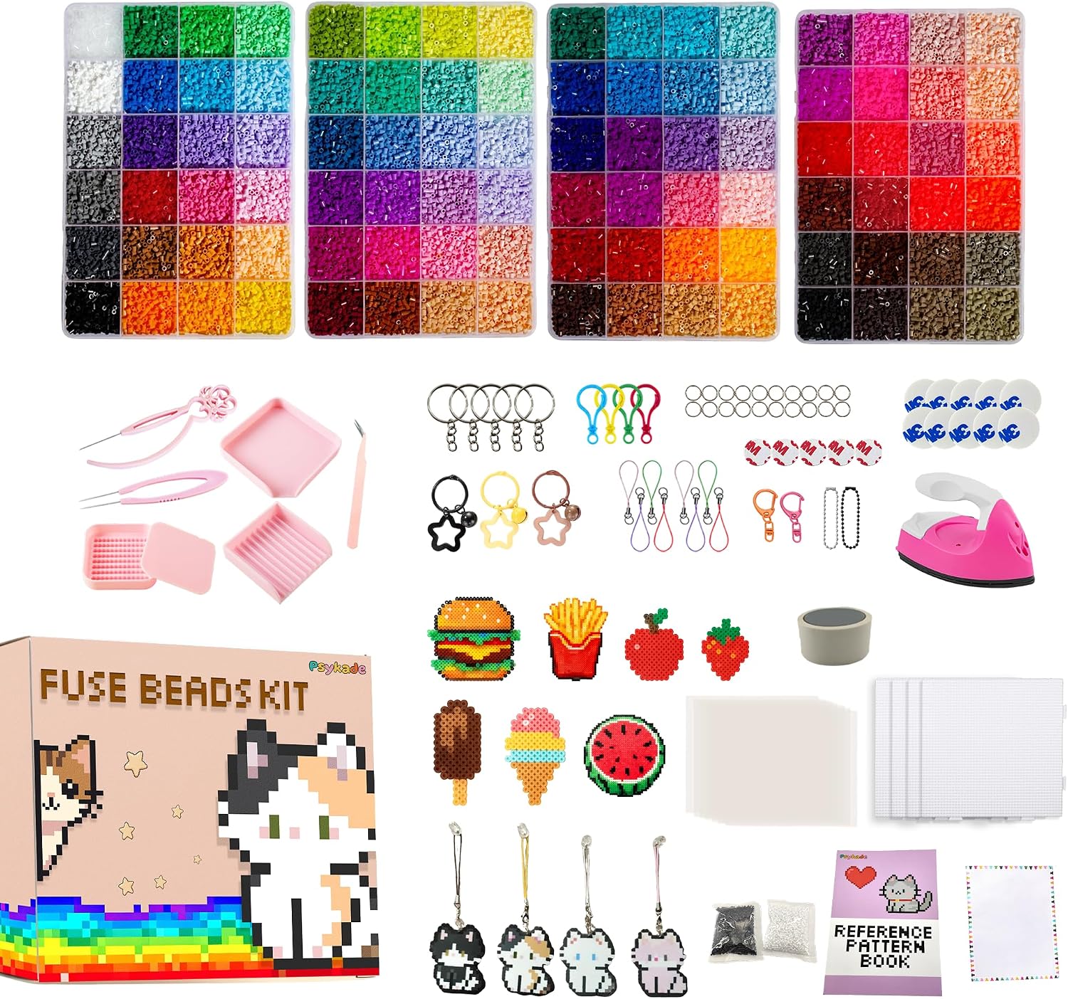 Art Craft And - Fuse Beads Kit-Easy DIY-96 Colors 53000