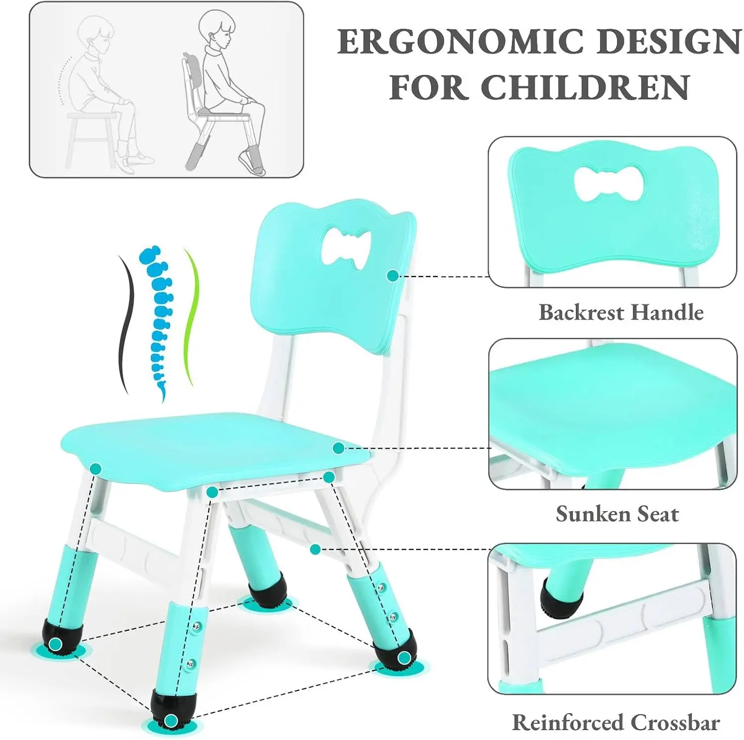 Kids Table and 6 Chairs Set, H - Art Craft Activities For Preschoolers ulasan dan harga