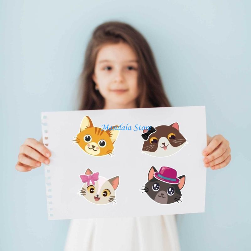 U2JC 36Pcs Cats Stickers Schoo - Art Craft Description ulasan dan harga