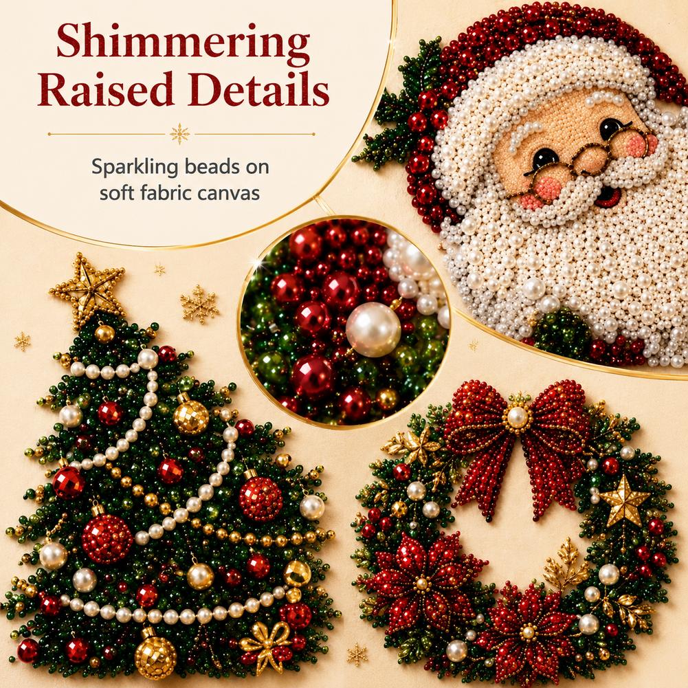 Christmas Santa Claus Pearl Ar - Art Craft Adult ulasan dan harga
