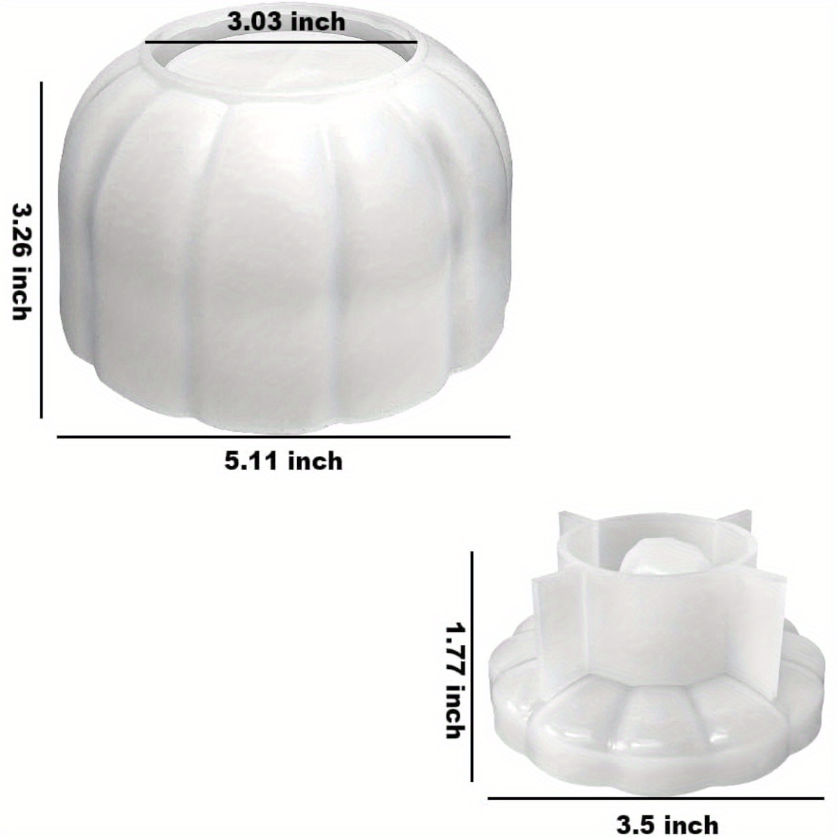 5'' Large Pumpkin Jar Mold, Ha - Resin Casting Mold ulasan dan harga