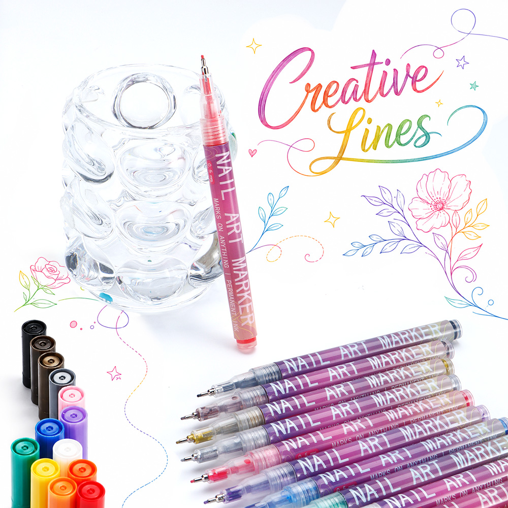 12Pcs Fine Line Marker Pen Set - Illustration Marker Set ulasan dan harga