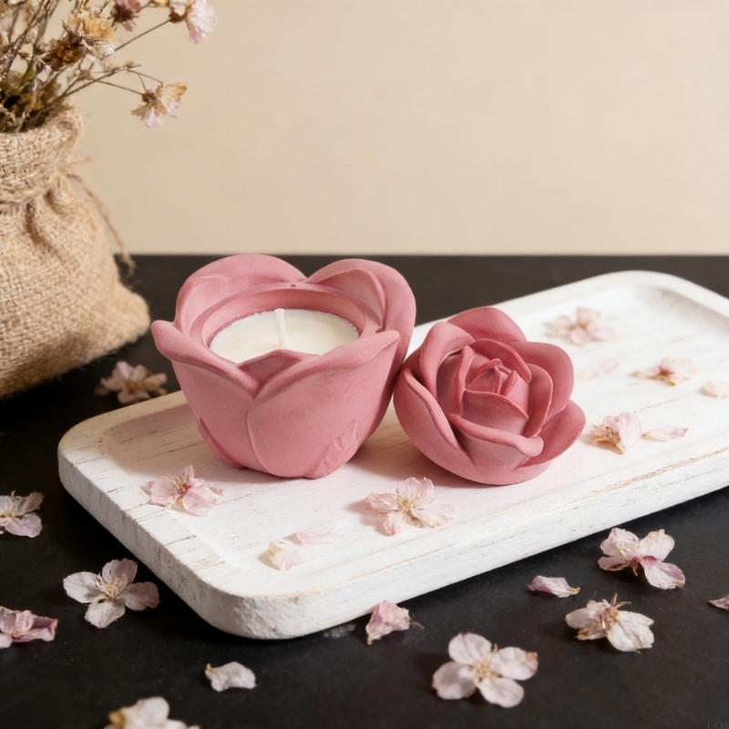 L43A Rose Embossed Resin Jar M - Art Craft Description ulasan dan harga