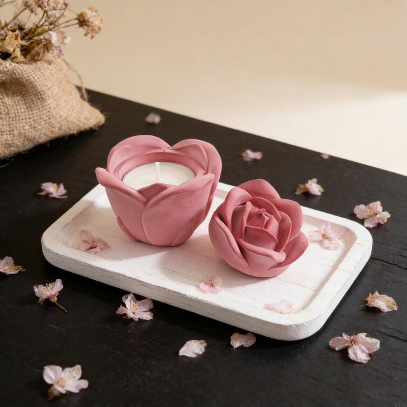 L43A Rose Embossed Resin Jar M - Art Craft Description ulasan dan harga