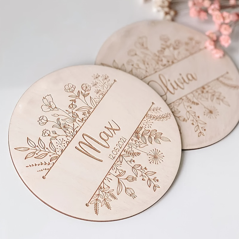 Personalized Floral Engraved N - Art Craft Christmas ulasan dan harga