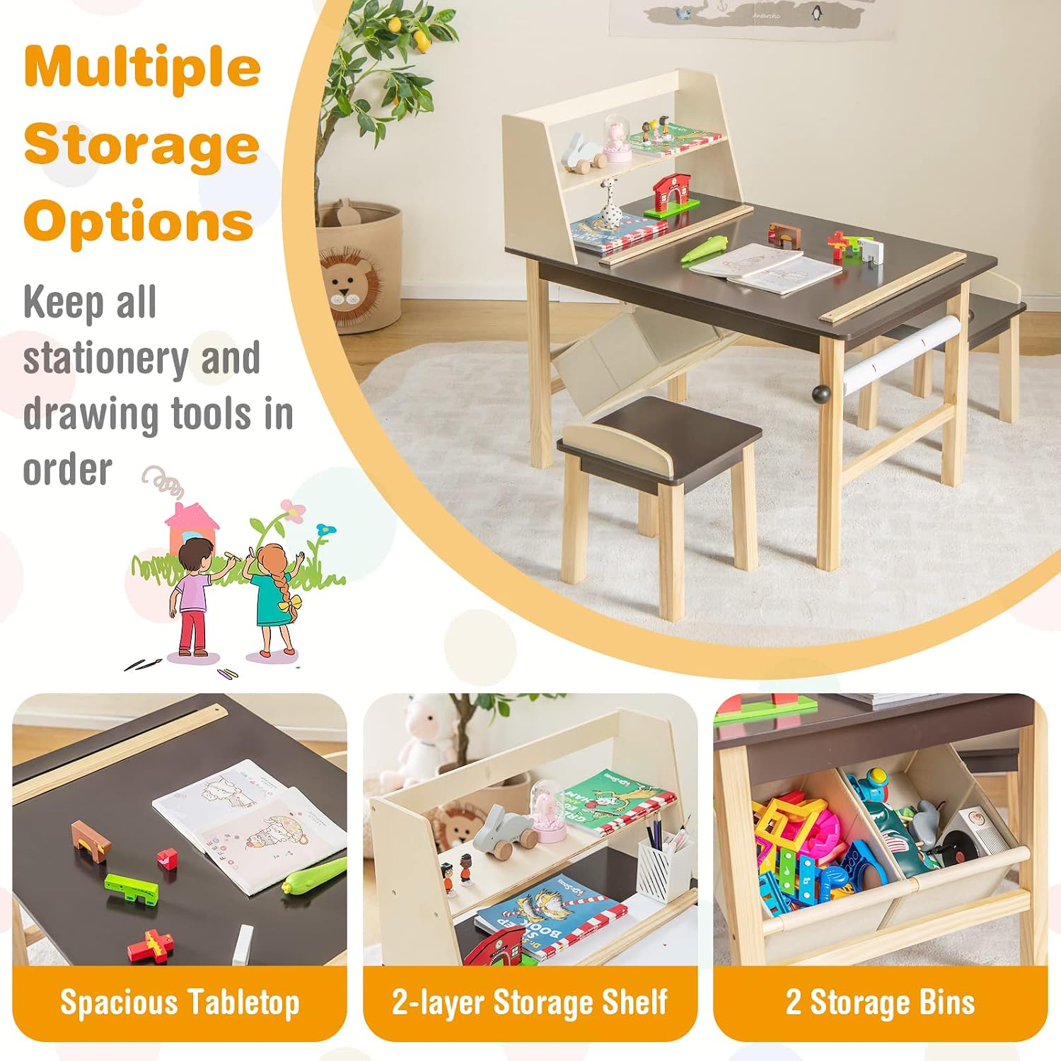 Kids Art Table and Chair Set,  - Art Craft 2 Year Olds ulasan dan harga