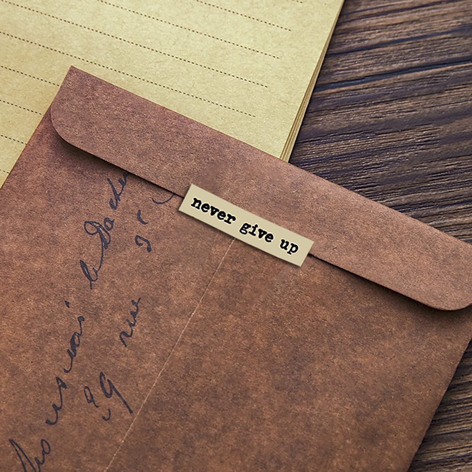 8pcs Brown Notes Quote Sticker - Art Craft Journal ulasan dan harga