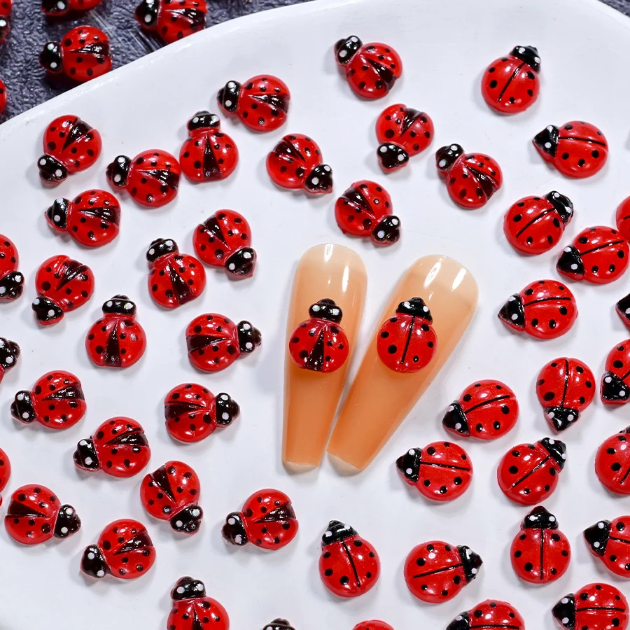 50Pcs Cute Cat Paws Ladybug Bu - Art Craft Ladybug ulasan dan harga