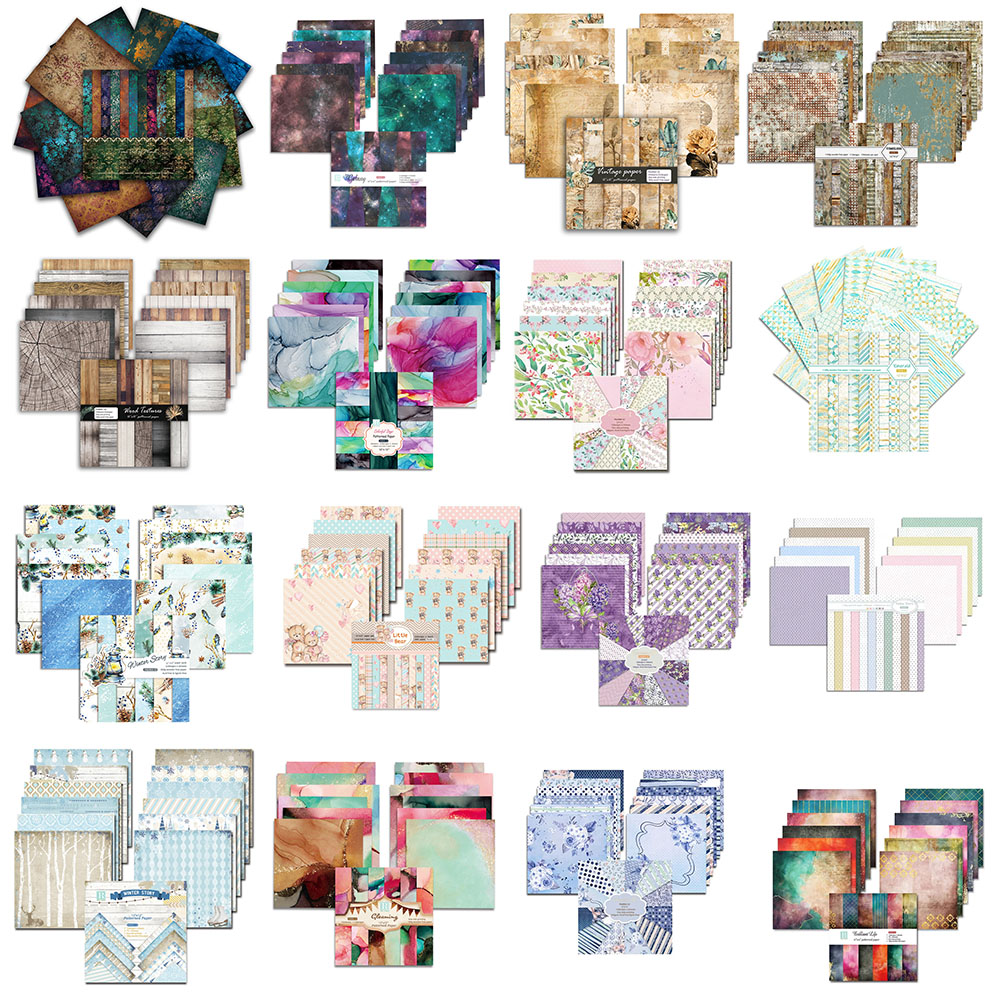 24 Sheets 30x30cm Scrapbook Pa - Art Craft Journal ulasan dan harga