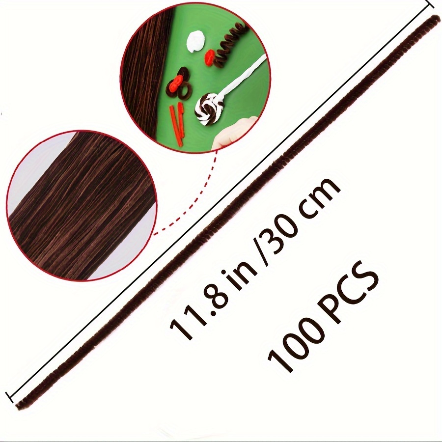 100 Pcs Coffee Pipe Cleaners,P - Art Craft For Toddlers ulasan dan harga