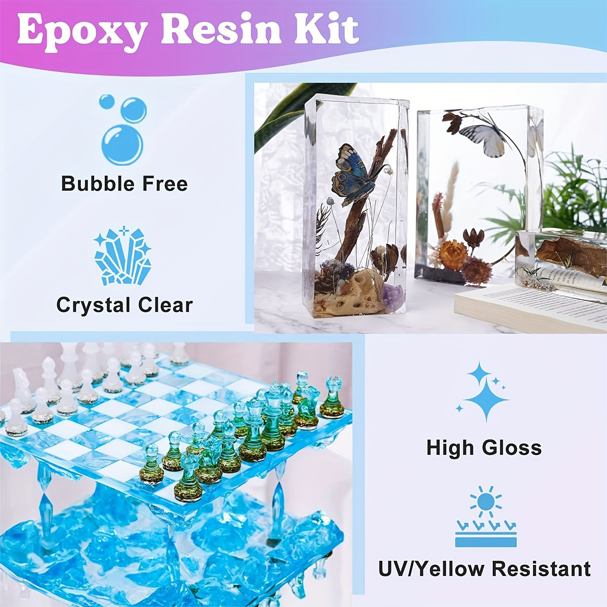 125ml/250ml Crystal Clear Cast - Resin Casting Mold ulasan dan harga