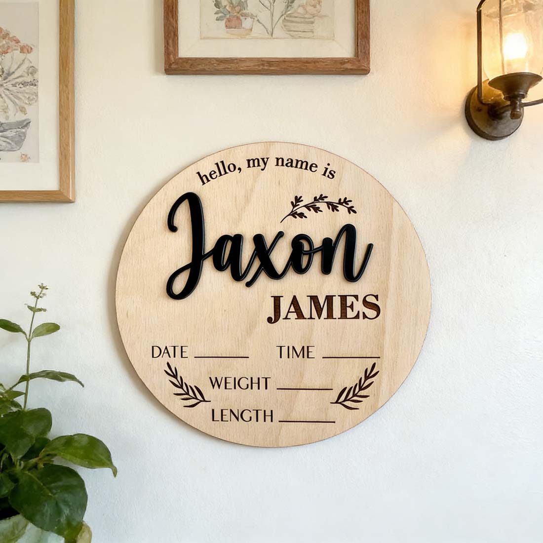 1Pc Custom Baby Announcement S - Art Craft Christmas ulasan dan harga