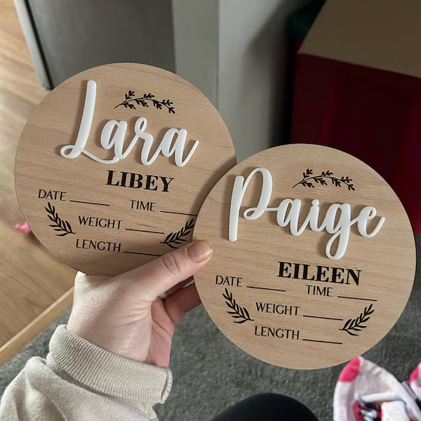 1Pc Custom Baby Announcement S - Art Craft Christmas ulasan dan harga