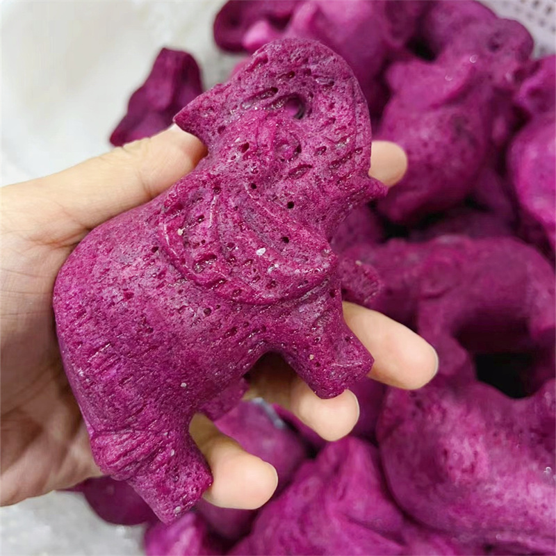 Natural Ruby Elephant Carving  - Art Craft Elephant ulasan dan harga