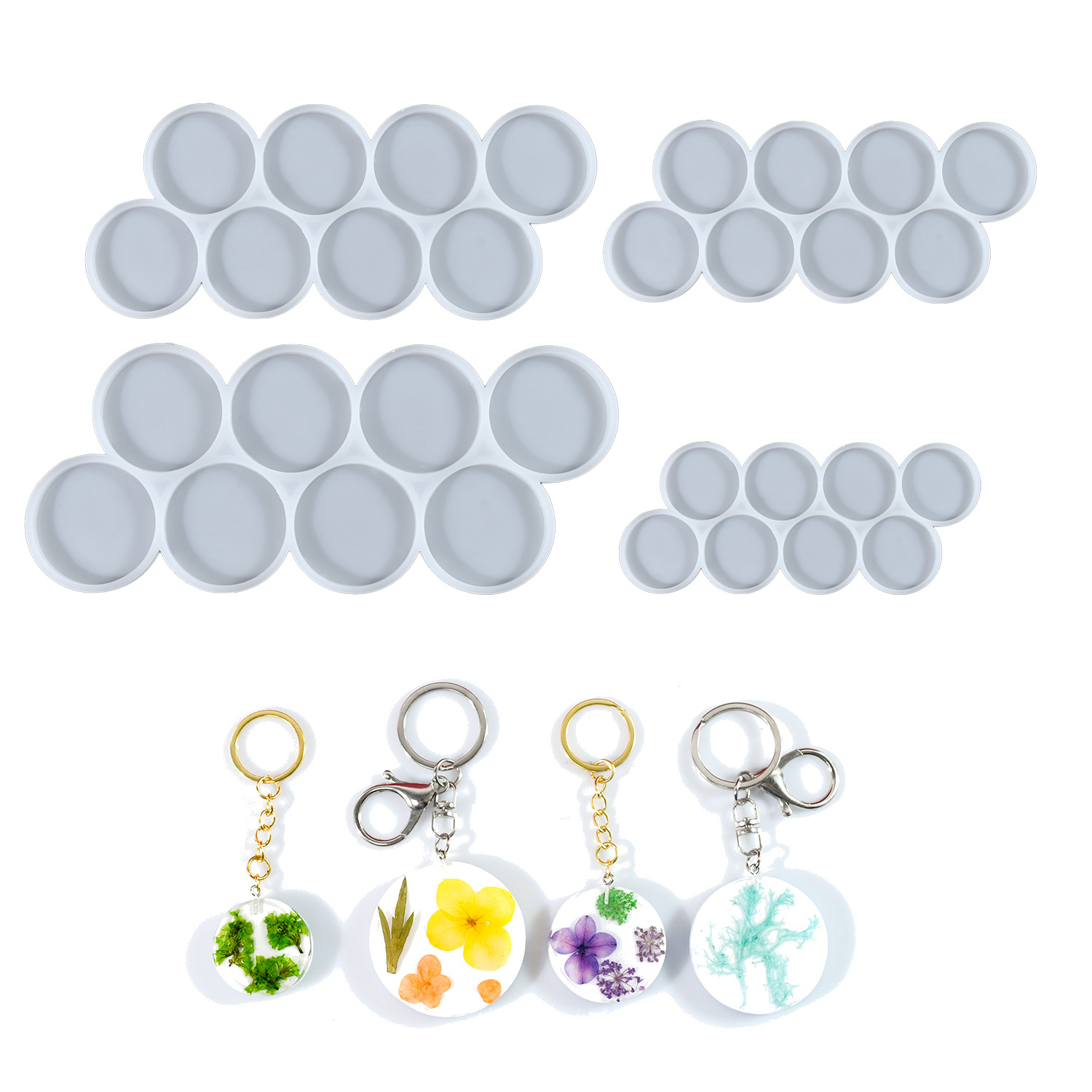 1.25-2 inch Circle Grip Round  - Resin Casting Mold ulasan dan harga