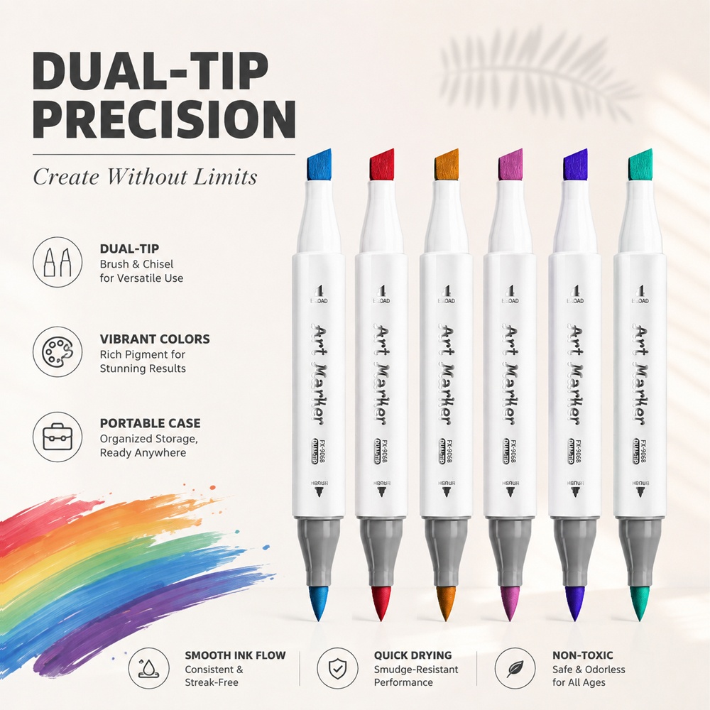 120 Colors Alcohol Drawing Mar - Illustration Marker Set ulasan dan harga