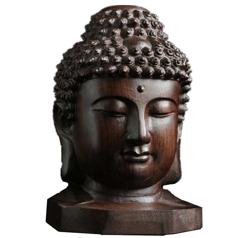 1/2pcs Wooden Sakyamuni Statue - Art Craft India ulasan dan harga