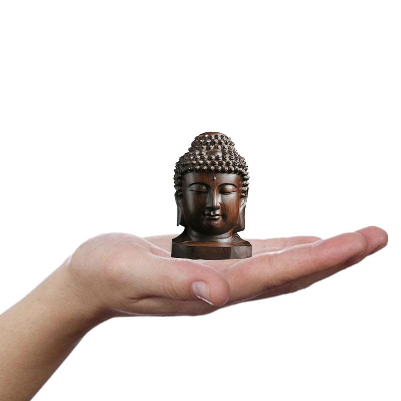 1/2pcs Wooden Sakyamuni Statue - Art Craft India ulasan dan harga