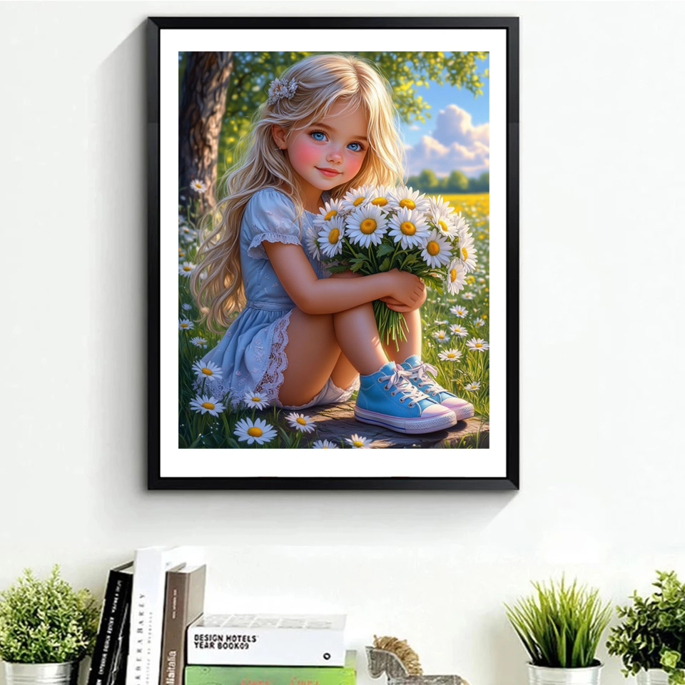 Frameless,5D DIY Diamond Paint - Art Craft Girl ulasan dan harga