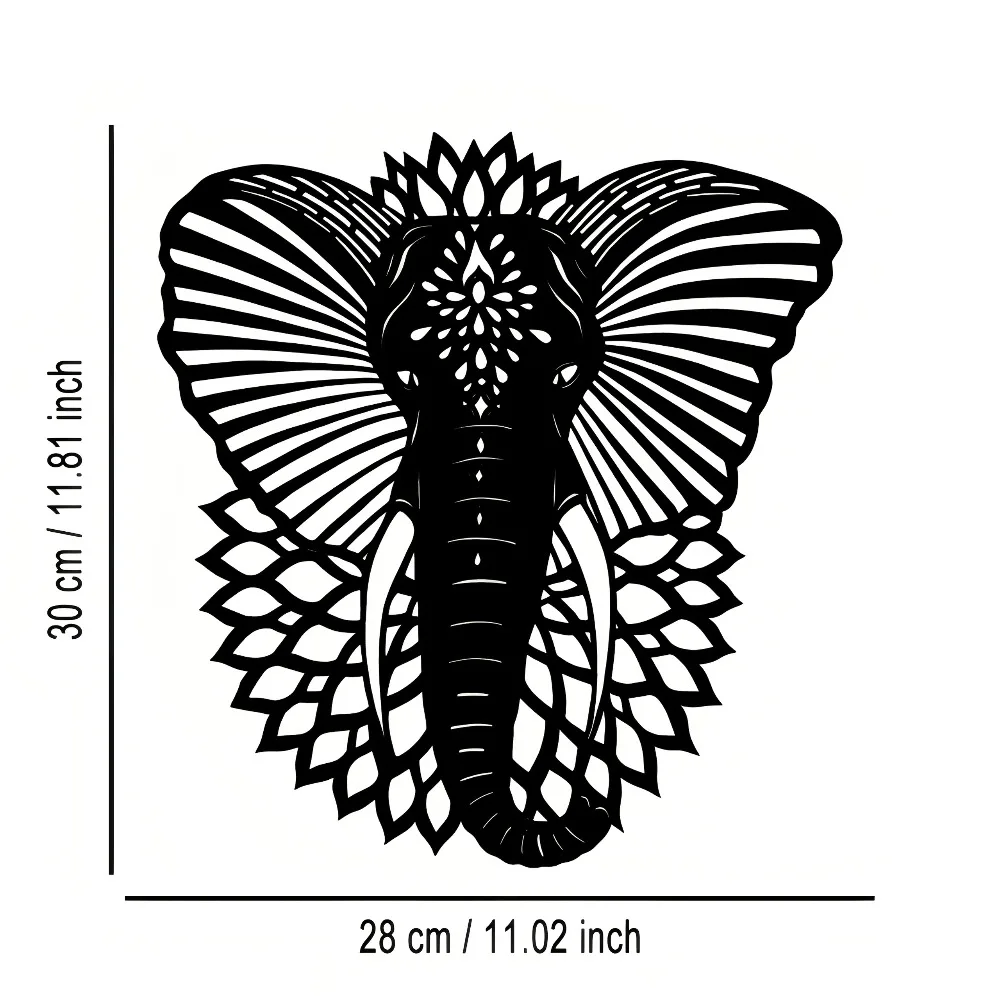 CIFBUY Metal Wall Art Elephant - Art Craft Elephant ulasan dan harga