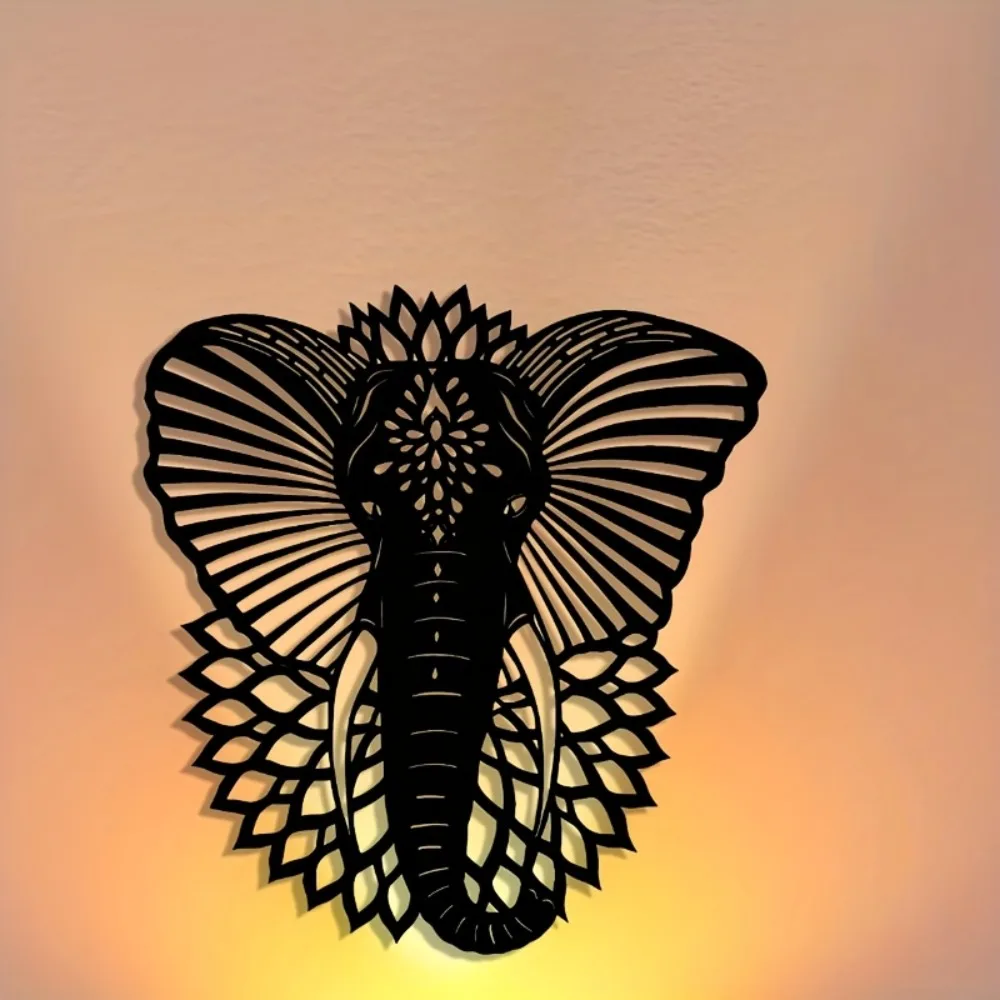 CIFBUY Metal Wall Art Elephant - Art Craft Elephant ulasan dan harga