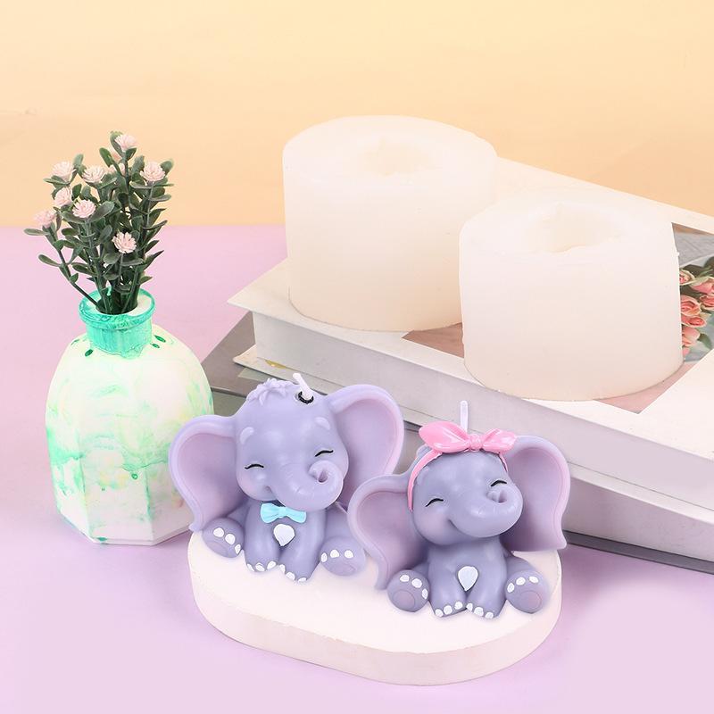 Cute 3D Elephant Silicone Cand - Art Craft Elephant ulasan dan harga