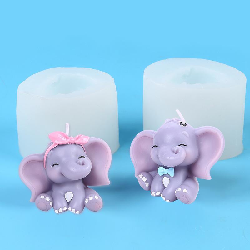 Cute 3D Elephant Silicone Cand - Art Craft Elephant ulasan dan harga