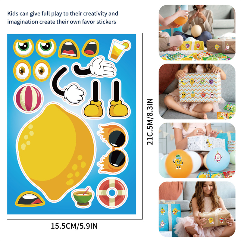 6-24sheet Make Your Own Fruit  - Art Craft For Toddlers ulasan dan harga