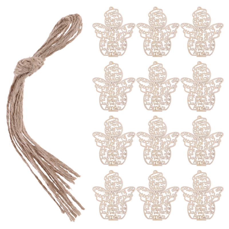 12 Pcs/Pack Wooden Hollow Out  - Art Craft Description ulasan dan harga