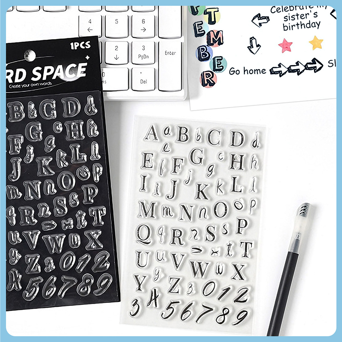 Letters and Numbers Clear Stam - Art Craft Activities For Preschoolers ulasan dan harga