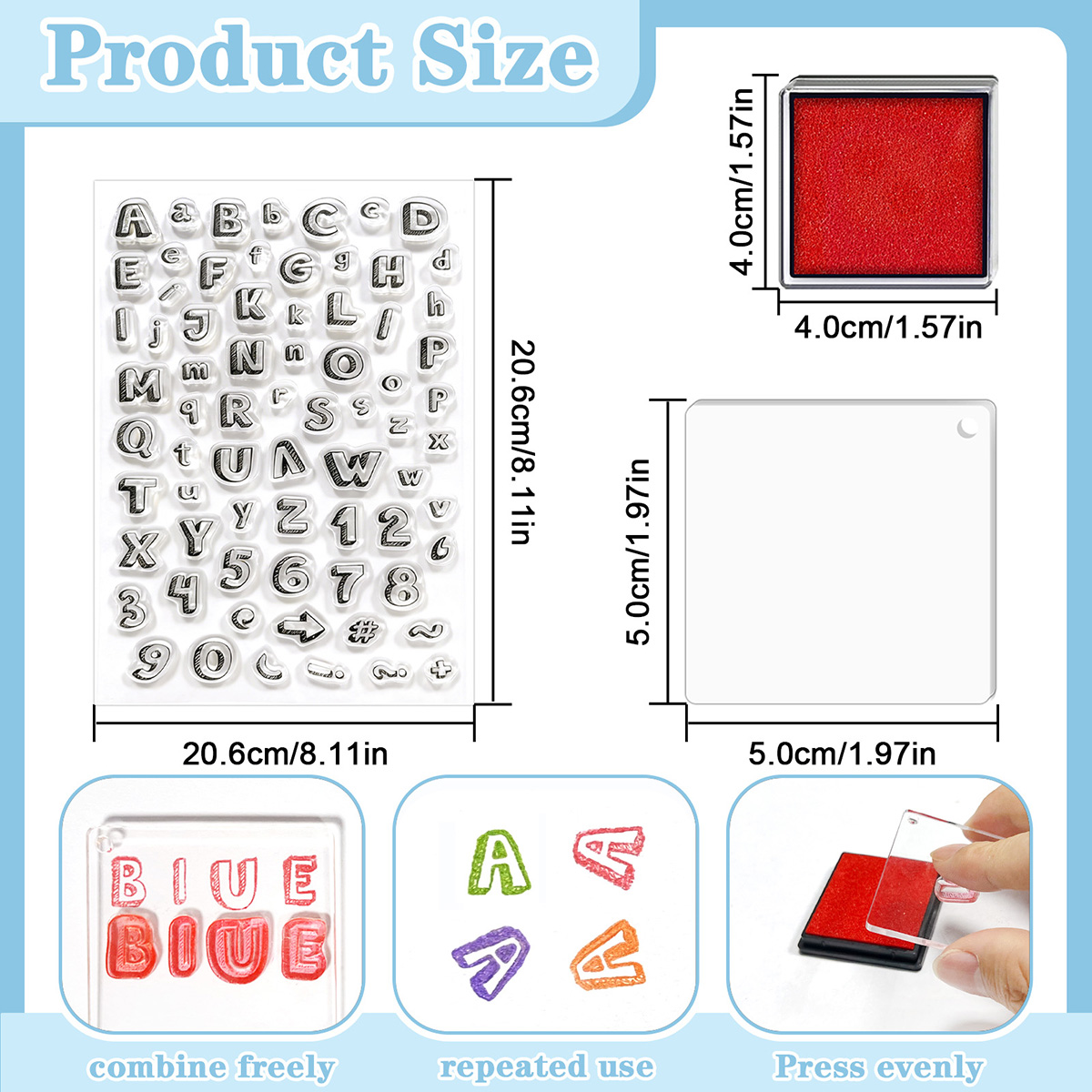 Letters and Numbers Clear Stam - Art Craft Activities For Preschoolers ulasan dan harga