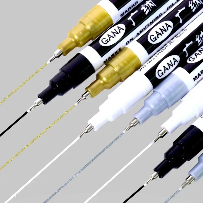 4Pcs/set Oil Based White Black - Illustration Marker Set ulasan dan harga