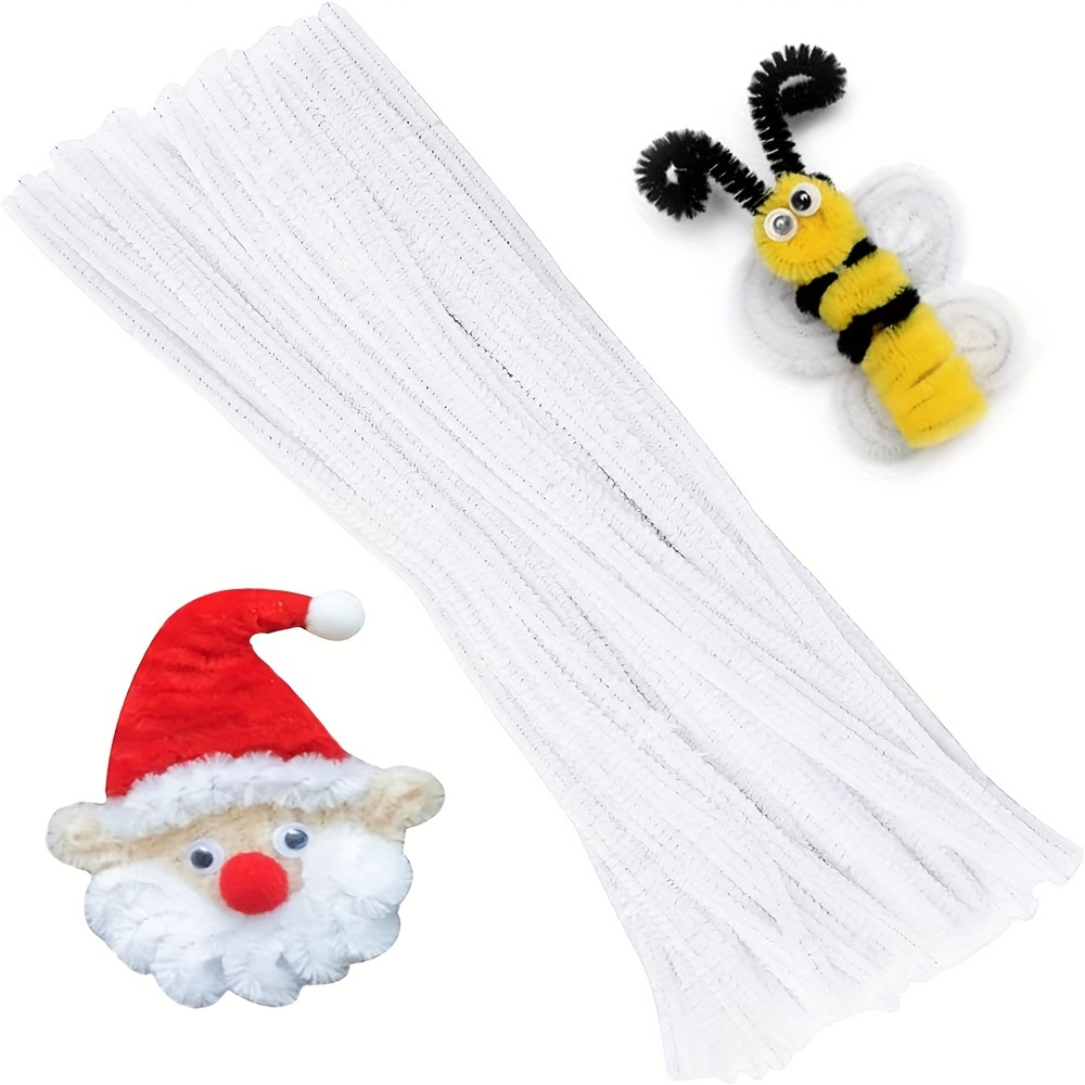 100 Pcs White Pipe Cleaners,Pi - Art Craft For Toddlers ulasan dan harga