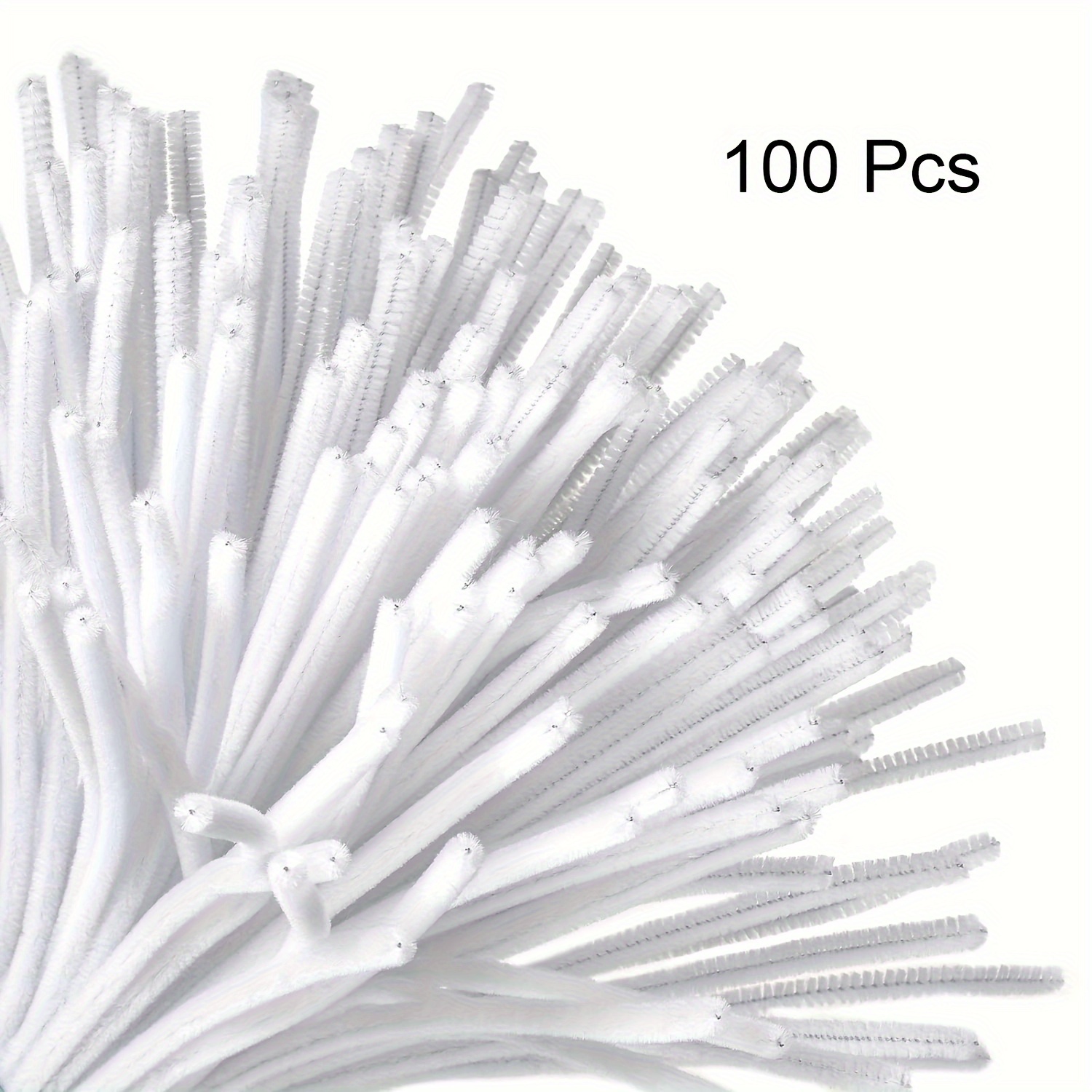 100 Pcs White Pipe Cleaners,Pi - Art Craft For Toddlers ulasan dan harga